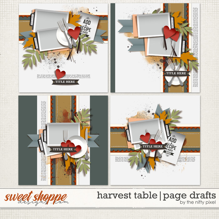 HARVEST TABLE | PAGE DRAFTS by The Nifty Pixel