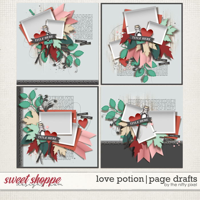 LOVE POTION | PAGE DRAFTS by The Nifty Pixel