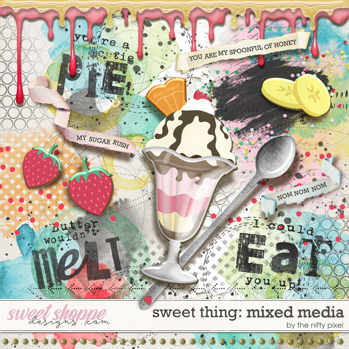 SWEET THING | MIXED MEDIA by The Nifty Pixel