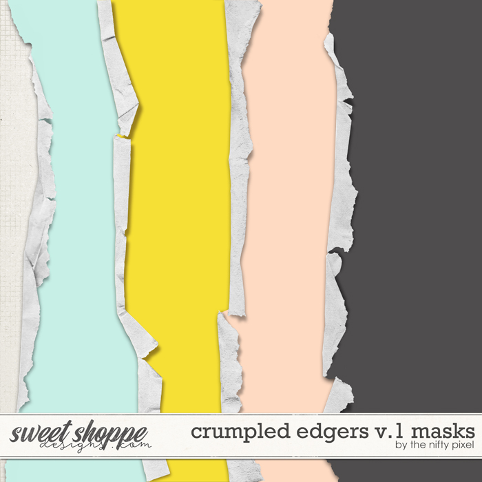 CRUMPLED EDGERS V.1 | CLIPPING MASKS by The Nifty Pixel