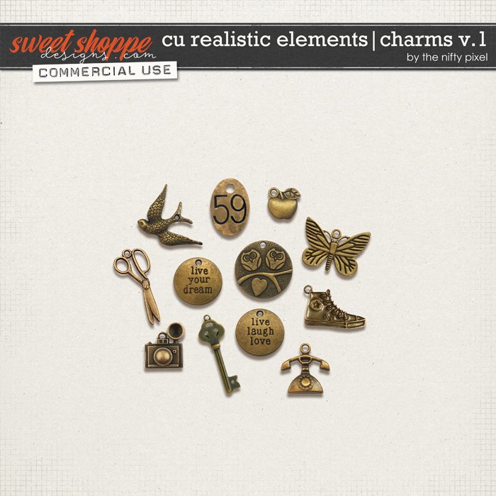 CU REALISTIC ELEMENTS | CHARMS V.1 by The Nifty Pixel