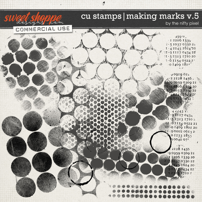 CU BRUSH & STAMPS | MAKING MARKS V.5 by The Nifty Pixel