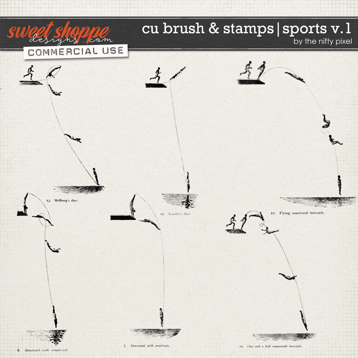 CU BRUSH & STAMPS | SPORTS V.1 by The Nifty Pixel
