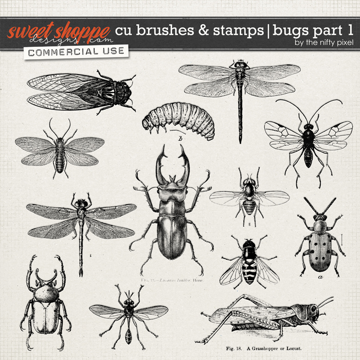 CU BRUSH & STAMPS | BUGS PART 1 by The Nifty Pixel