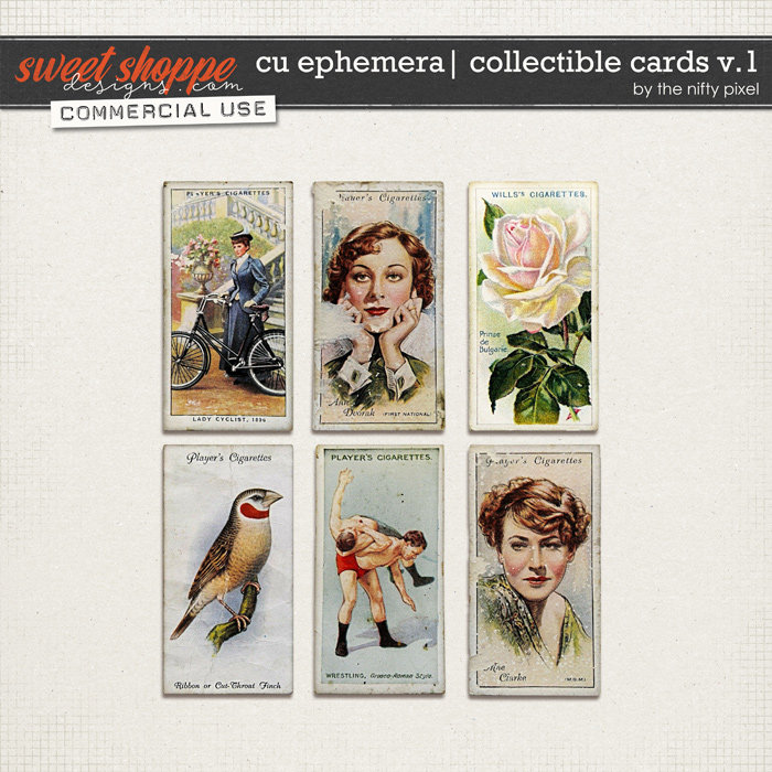 CU EPHEMERA | COLLECTIBLE CARDS V.1 by The Nifty Pixel