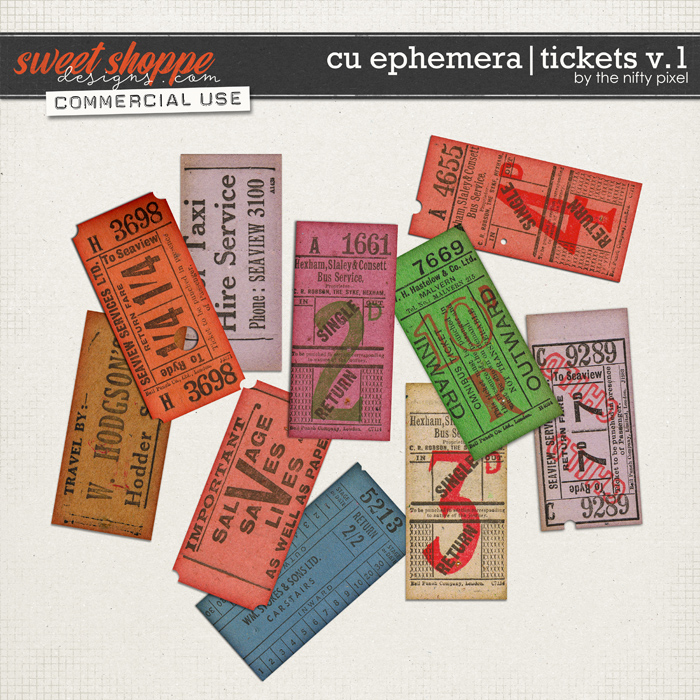 CU EPHEMERA | TICKETS V.1 by The Nifty Pixel