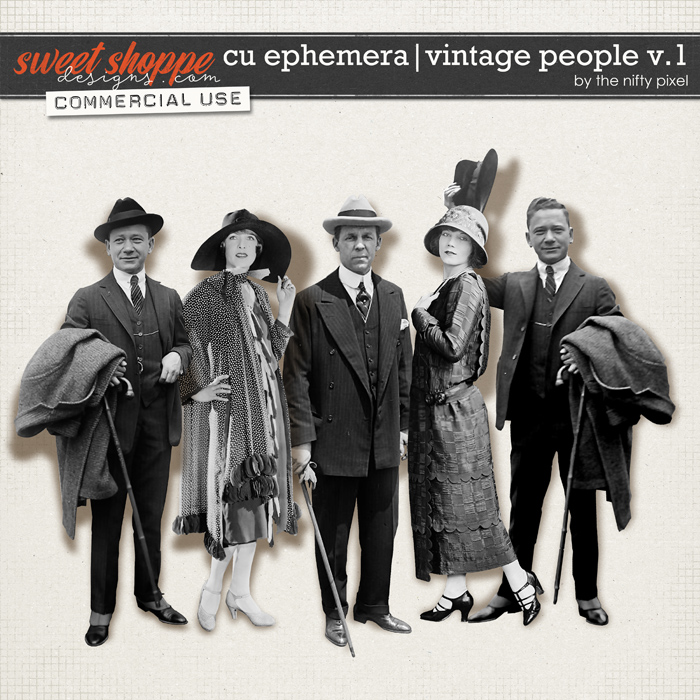 CU EPHEMERA | VINTAGE PEOPLE V.1 by The Nifty Pixel