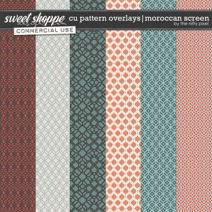 CU PATTERN OVERLAYS | MOROCCAN SCREENS by The Nifty Pixel