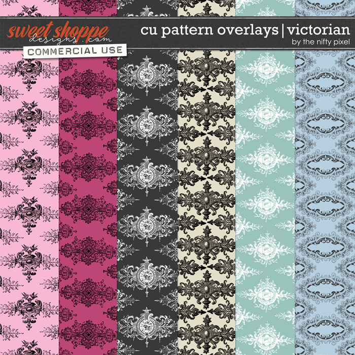 CU PATTERN OVERLAYS | VICTORIAN by The Nifty Pixel CU PATTERN OVERLAYS | VICTORIAN by The Nifty Pixel