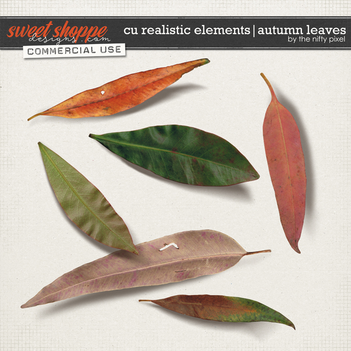CU REALISTIC ELEMENTS | AUTUMN LEAVES by The Nifty Pixel