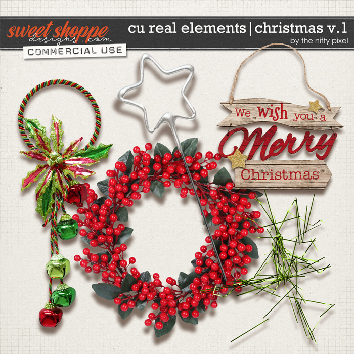 CU REALISTIC ELEMENTS | CHRISTMAS V.1 by The Nifty Pixel 