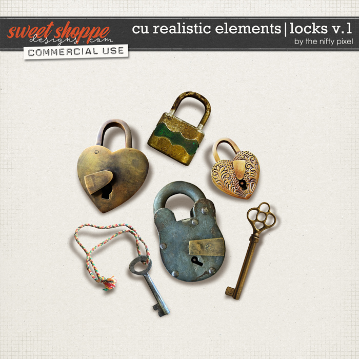 CU REALISTIC ELEMENTS | LOCKS V.1 by The Nifty Pixel
