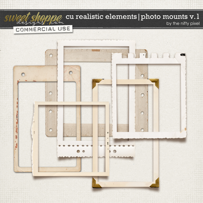 CU REALISTIC ELEMENTS | PHOTO MOUNTS V.1 by The NIfty Pixel