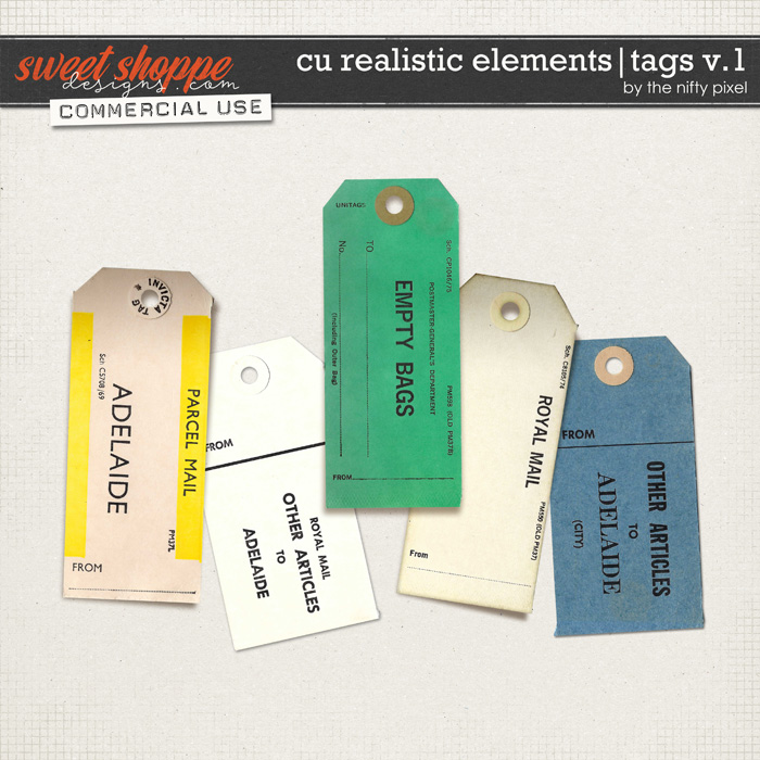 CU REALISTIC ELEMENTS | TAGS V.1 by The Nifty Pixel CU REALISTIC ELEMENTS | TAGS V.1 by The Nifty Pixel