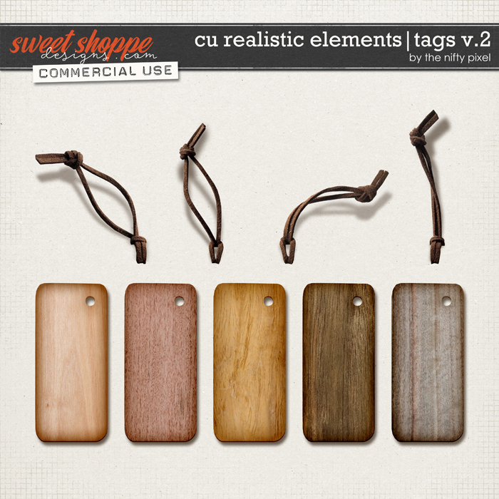 CU REALISTIC ELEMENTS | TAGS V.2 by The Nifty Pixel