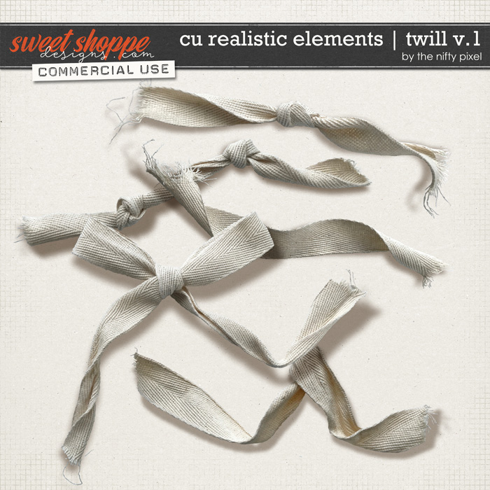 CU REALISTIC ELEMENTS | TWILL V.1 by The Nifty Pixel