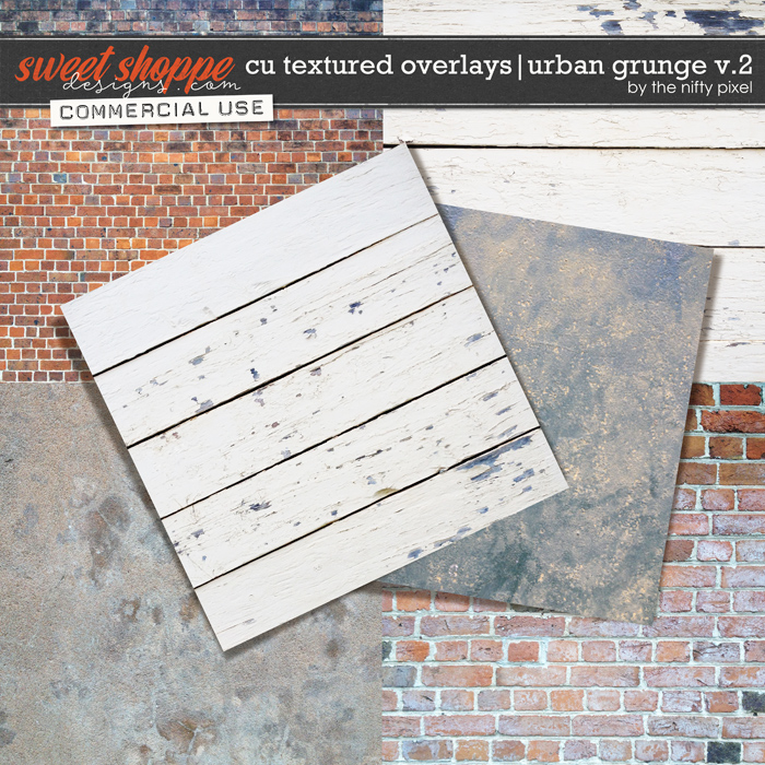 CU TEXTURED OVERLAYS | URBAN GRUNGE V.2 by The Nifty Pixel CU TEXTURED OVERLAYS | URBAN GRUNGE V.2 by The Nifty Pixel