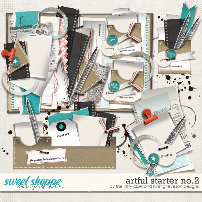 ARTFUL STARTER No.2 by The Nifty Pixel & Lynn Grieveson Designs
