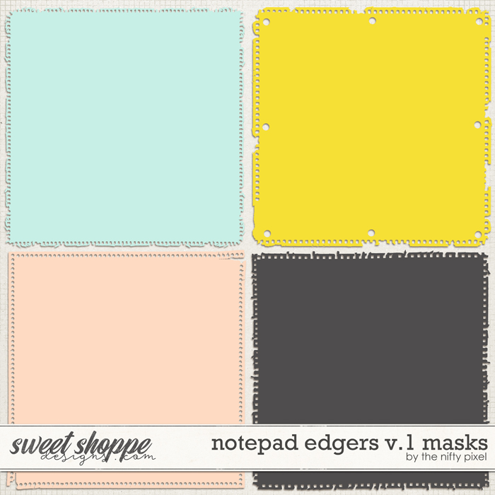 NOTEPAD EDGERS V.1 | CLIPPING MASKS by The Nifty Pixel