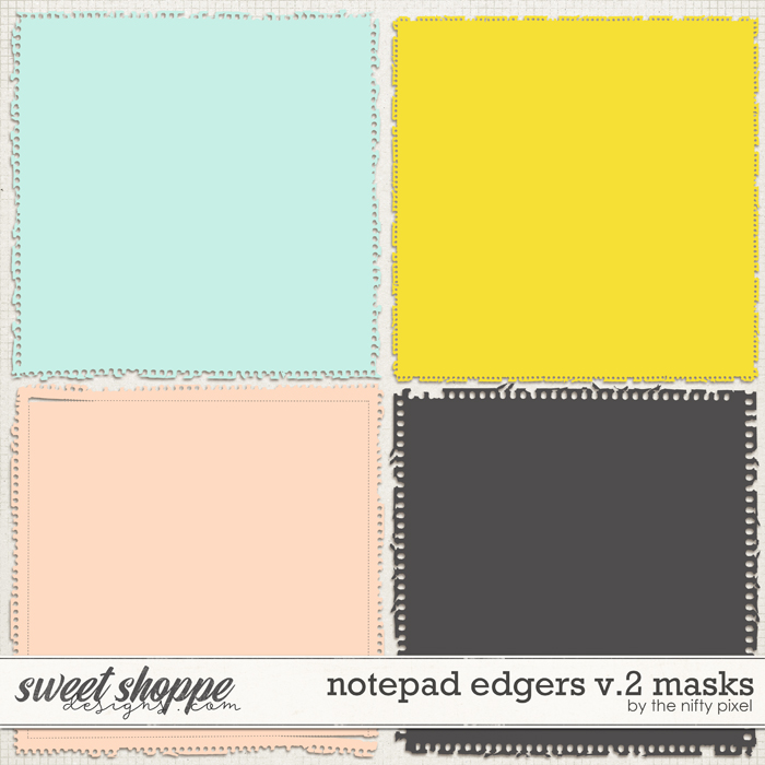 NOTEPAD EDGERS V.2 | CLIPPING MASKS by The Nifty Pixel