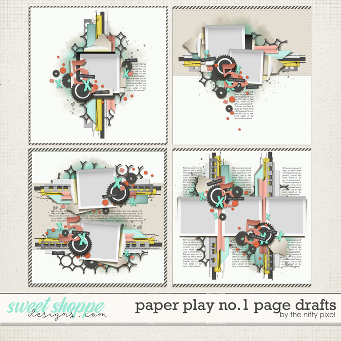 PAPER PLAY No.1 PAGE DRAFTS by The Nifty Pixel