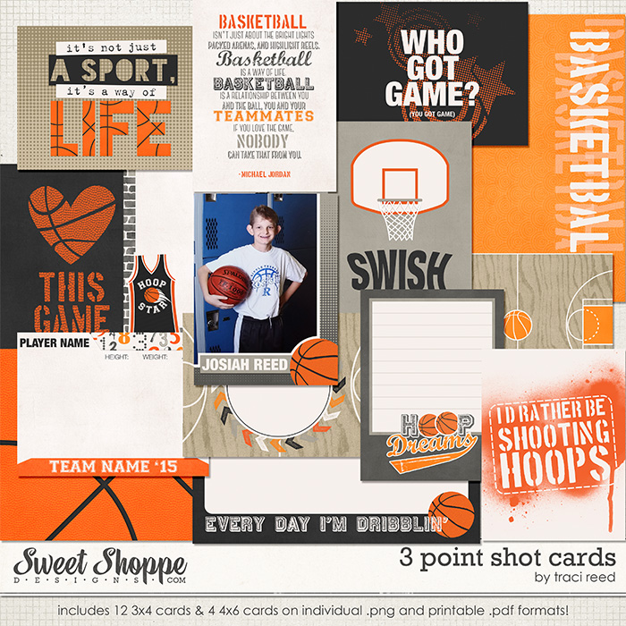 3 Point Shot Cards by Traci Reed
