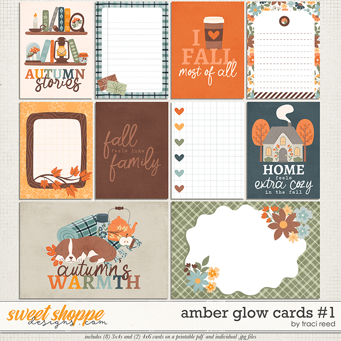 Amber Glow Cards #1 by Traci Reed