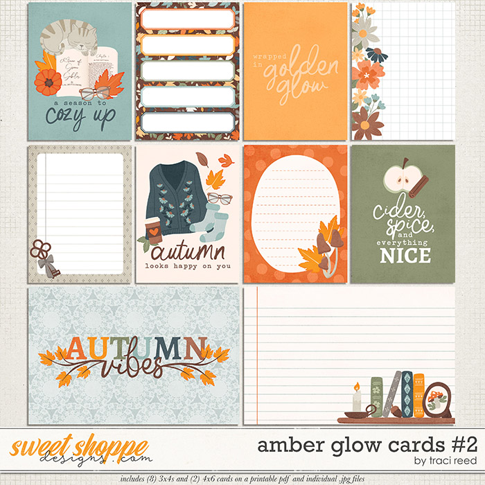 Amber Glow Cards #2 by Traci Reed