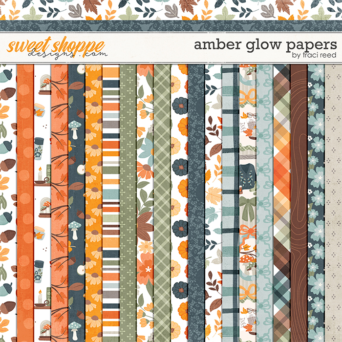 Amber Glow Papers by Traci Reed
