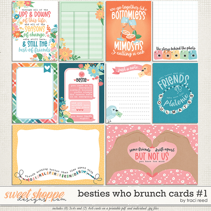 Besties Who Brunch Cards #1 by Traci Reed