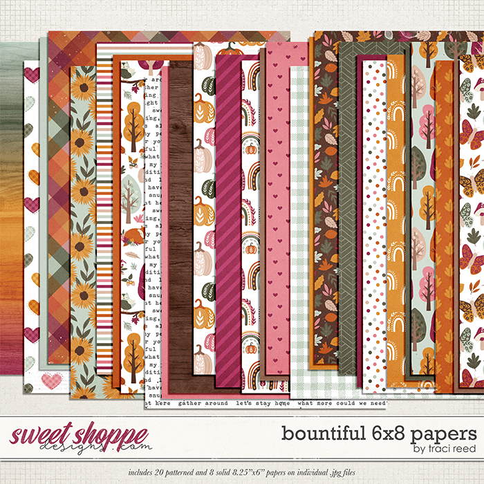 Bountiful 6x8 Papers by Traci Reed