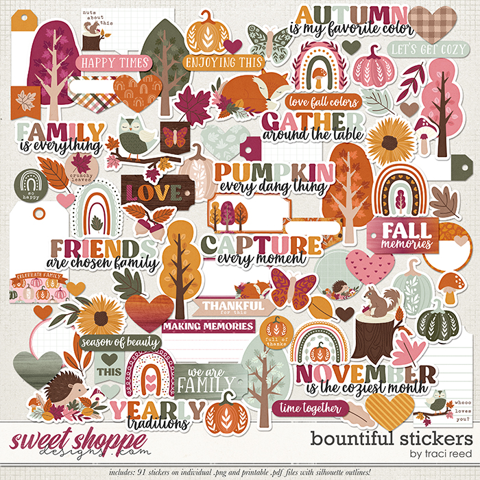 Bountiful Stickers by Traci Reed
