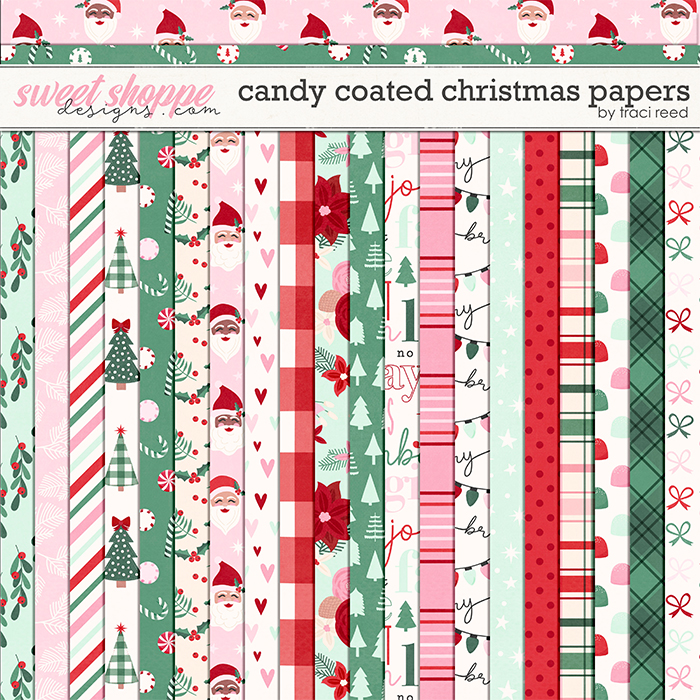 Candy Coated Christmas Papers by Traci Reed