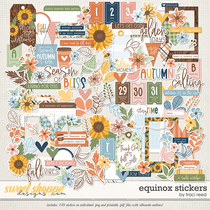 Equinox Stickers by Traci Reed Equinox Stickers by Traci Reed
