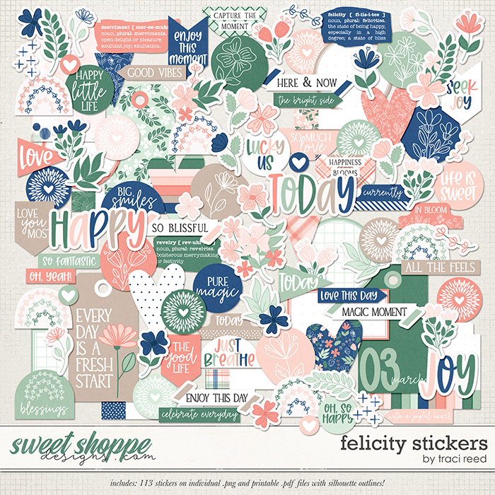 Felicity Stickers by Traci Reed Felicity Stickers by Traci Reed
