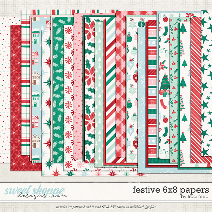 Festive 6x8 Papers by Traci Reed