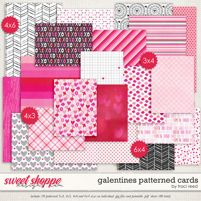 Galentines Patterned Cards by Traci Reed Galentines Patterned Cards by Traci Reed