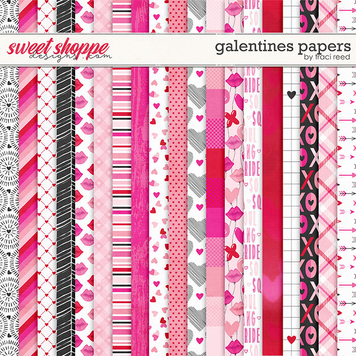 Galentines 12x12 Papers by Traci Reed