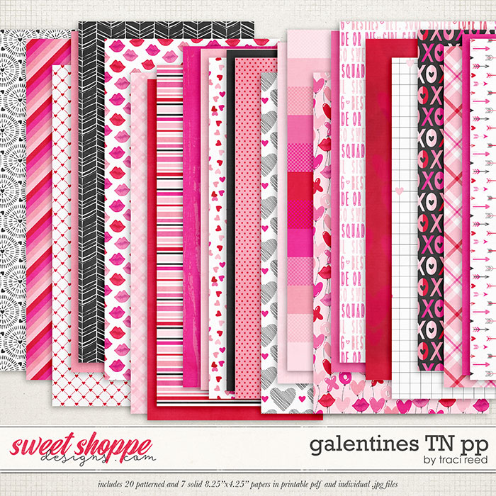 Galentines Traveler's Notebook Papers by Traci Reed Galentines Traveler's Notebook Papers by Traci Reed