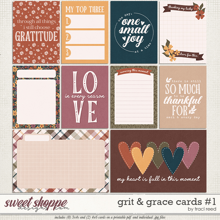 Grit & Grace Cards #1  by Traci Reed