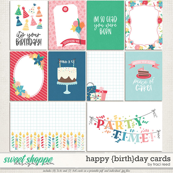 Happy {Birth}Day Journal Cards by Traci Reed Happy {Birth}Day Journal Cards by Traci Reed