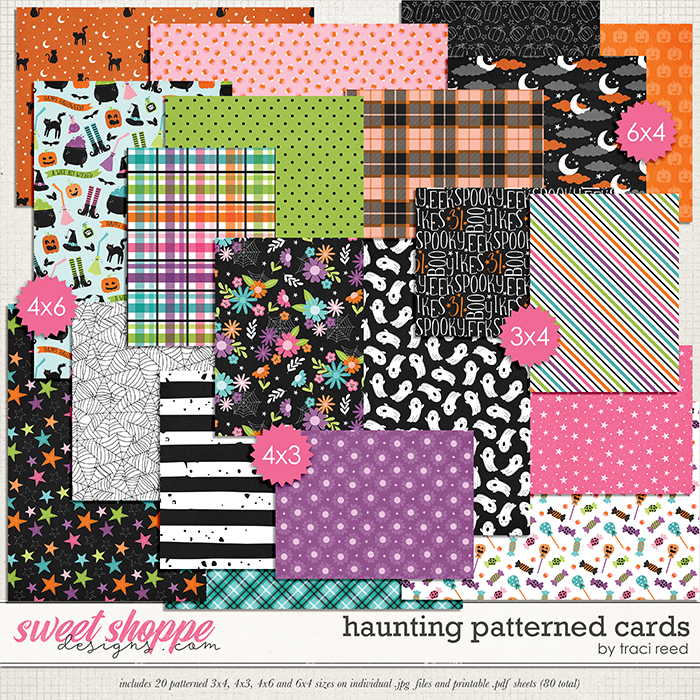 Haunting Patterned Cards by Traci Reed