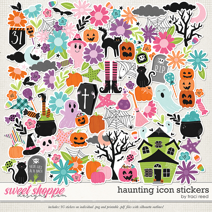 Haunting Icon Stickers by Traci Reed Haunting Icon Stickers by Traci Reed
