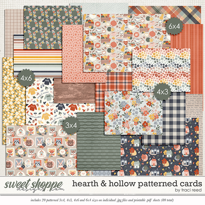 Hearth & Hollow Patterned Cards by Traci Reed