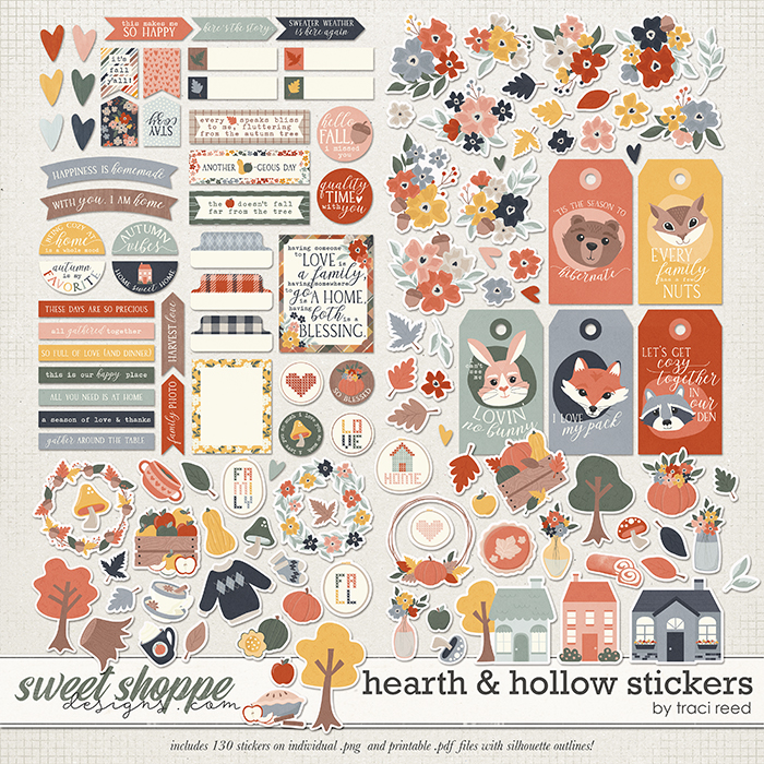 Hearth & Hollow Stickers by Traci Reed