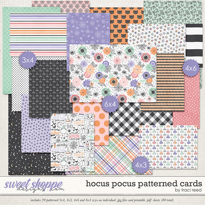Hocus Pocus Patterned Cards by Traci Reed Hocus Pocus Patterned Cards by Traci Reed