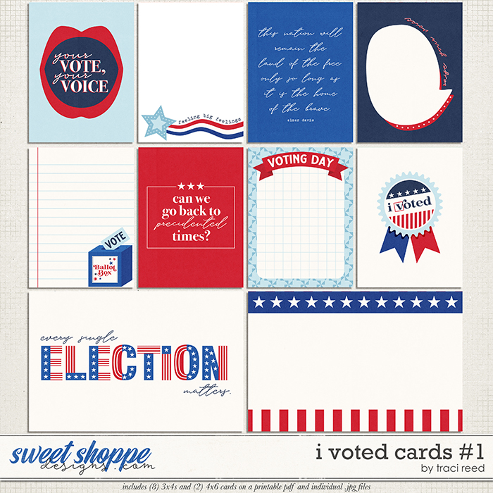 I Voted Cards #1 by Traci Reed