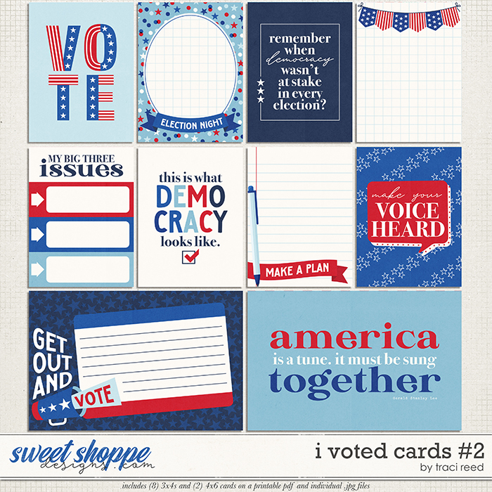 I Voted Cards #2 by Traci Reed I Voted Cards #2 by Traci Reed