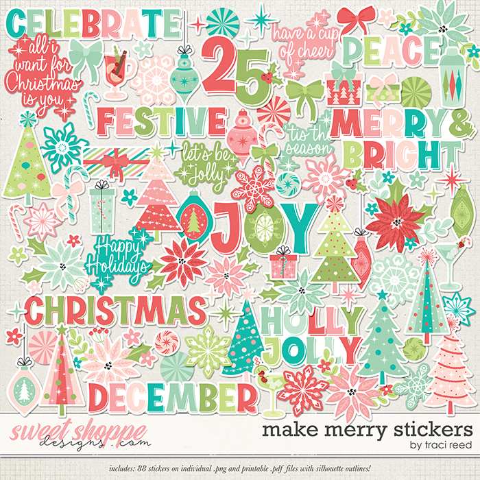 Make Merry Stickers by Traci Reed
