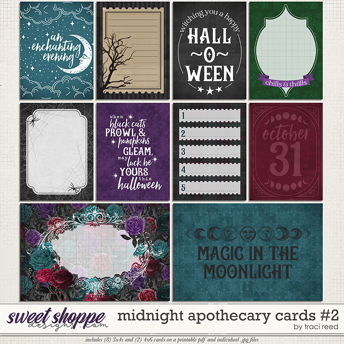 Midnight Apothecary Cards #2 by Traci Reed